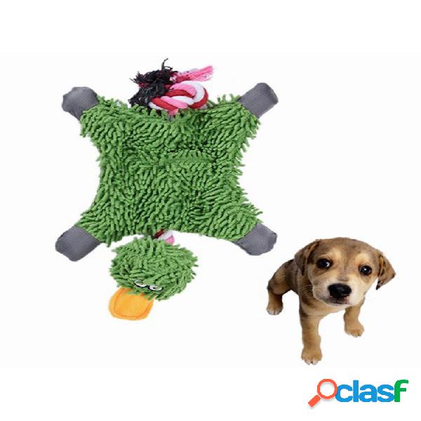 Animal de estimação Cachorro Knot Toy Cute Papa Duck