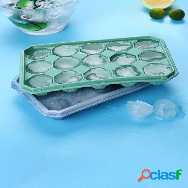 Bandeja de gelo de diamante para 15 grades Silicone Conjunto