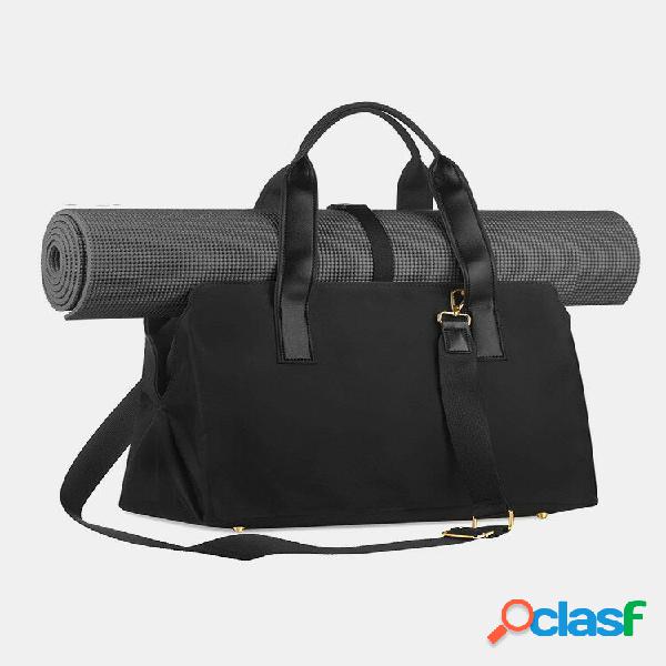 Bolsa Feminina Preta Nylon Grande Capacidade Academia Bolsa