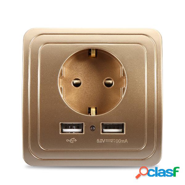 Excellway® 1.5A / 2A Dual USB Portas Carregador De Parede