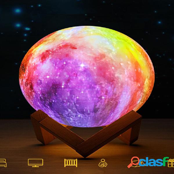 Impressora 3D Moon LED Lâmpada Home Office Decoração do