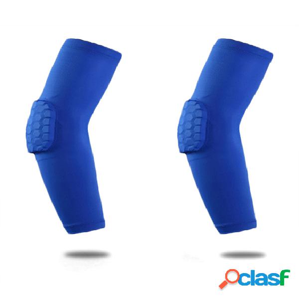 Joelheiras esportivas de alta elasticidade masculina de