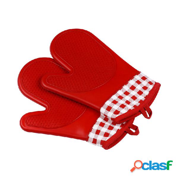 KCASA KC-PG06 1Pcs Silicone Algodão Forno Mitts Forno De