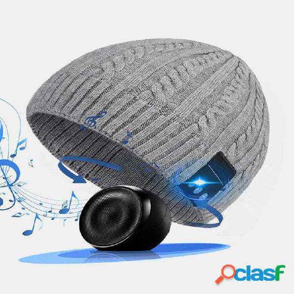 Men & Women Wool Warm Smart Wireless Bluetooth Gorro de