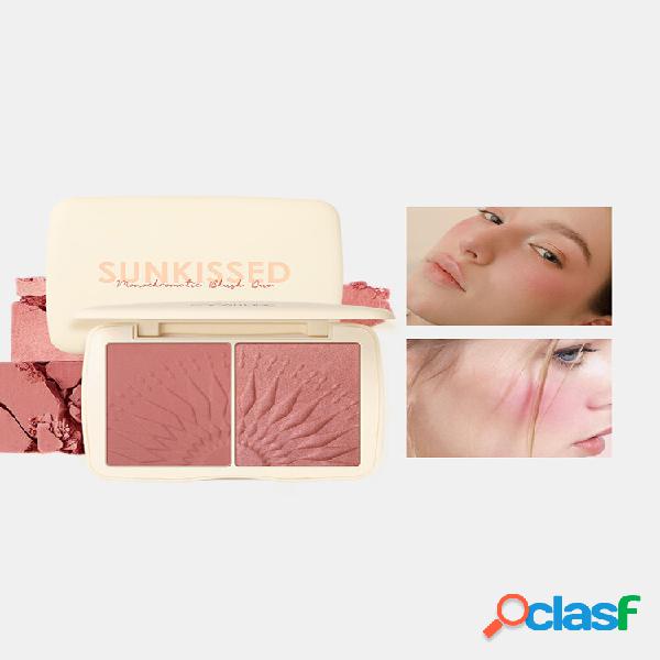 Paleta de Pó de Blush 8 Cores Marcador Paleta Facial