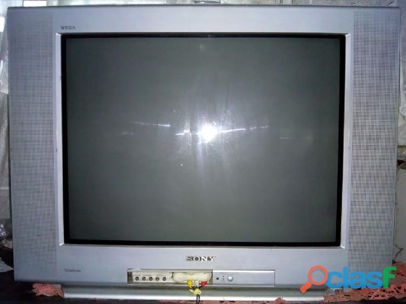 TV de tubo Sony 29 polegadas tela plana com conversor
