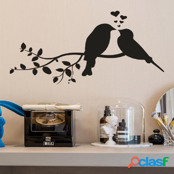 Valentine Birds And Branches Padrão Adesivo autocolante na