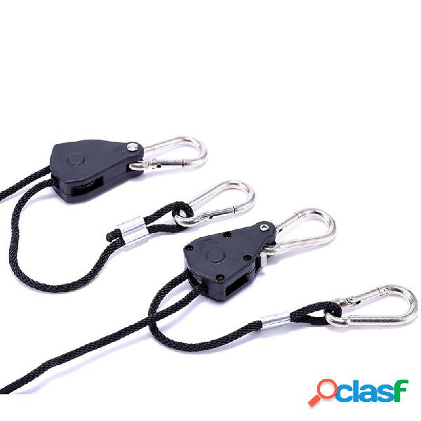 1 Par de 1/8 "Ajustável Crescer Luz Corda cabide Elevador