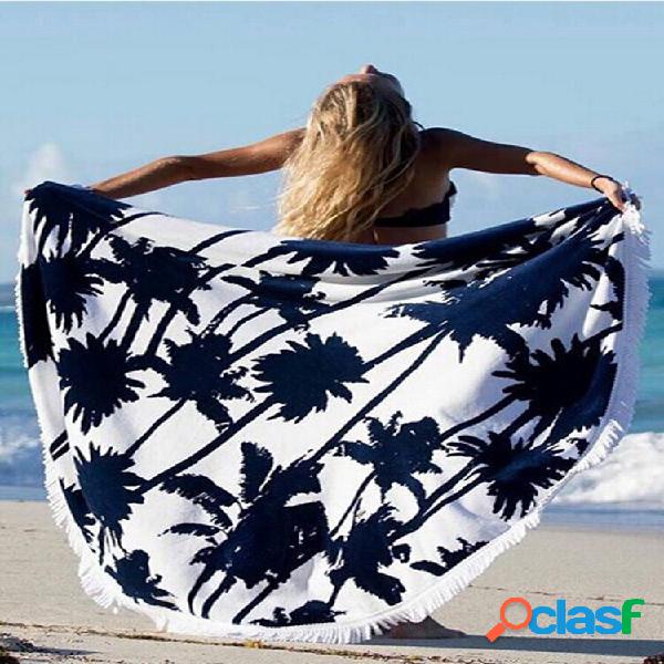 150x150cm Borla Fina Estilo Boêmio Praia Toalha Lençol de