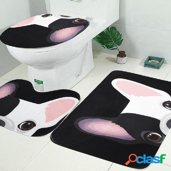 Animal Lovely Cachorro Conjunto de cortinas de chuveiro