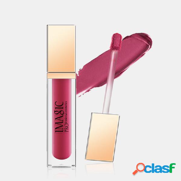 Brilho labial fosco 20 cores de longa duração antiaderente