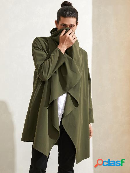 Casaco Masculino Irregular Liso Solto Estilo Japonês