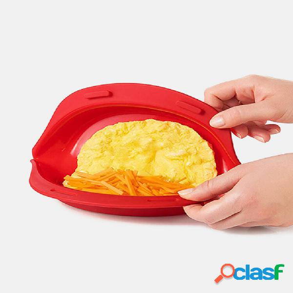 Molde para criador de omelete 1 PC Forno de micro-ondas