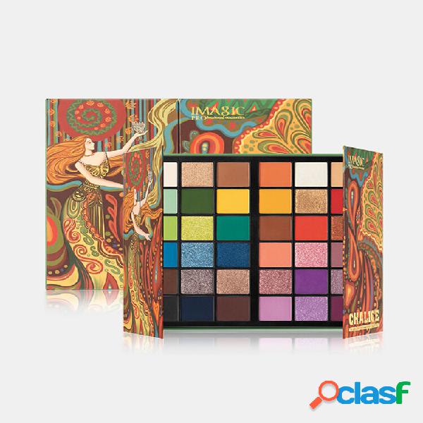 Paleta de sombras com 36 cores fosco perolado à prova