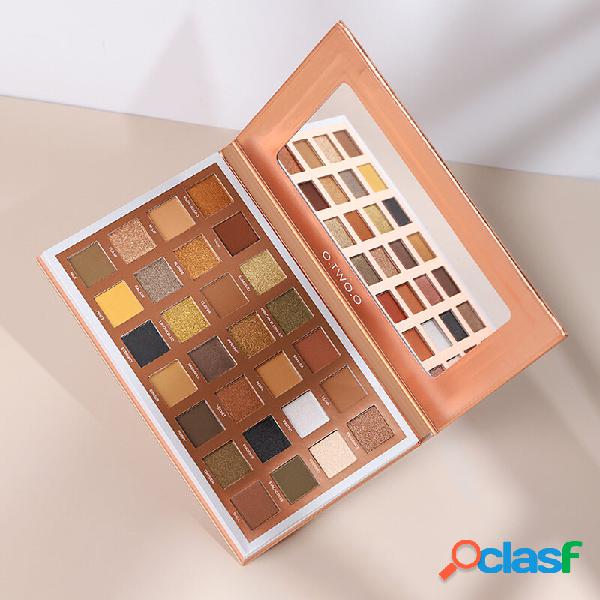 Paleta de sombras de veludo de 28 cores em pó portátil à