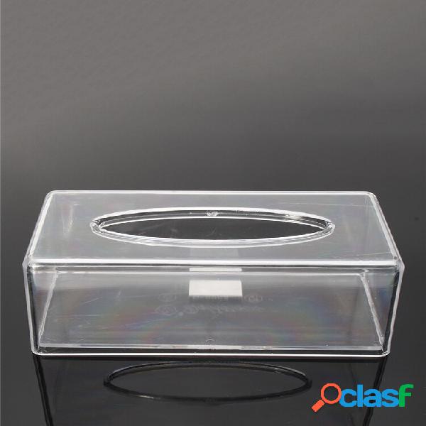 Tecido transparente simples Caixa Tampa de papel