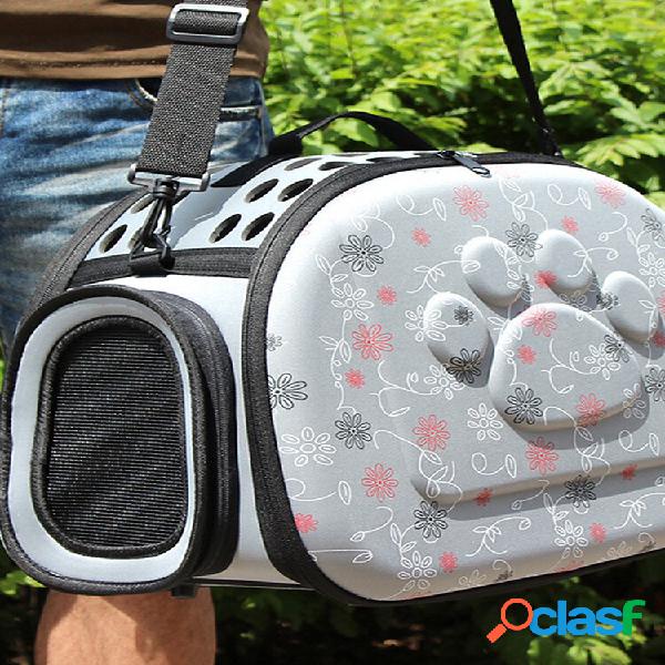 Transportadora lateral para viagem confortável para animais