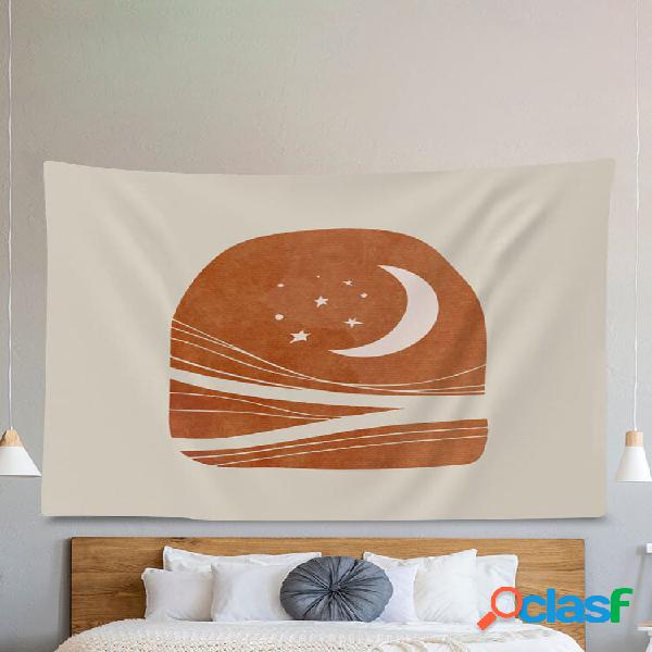1 pc Lua impressão simples tapeçaria decoração da casa
