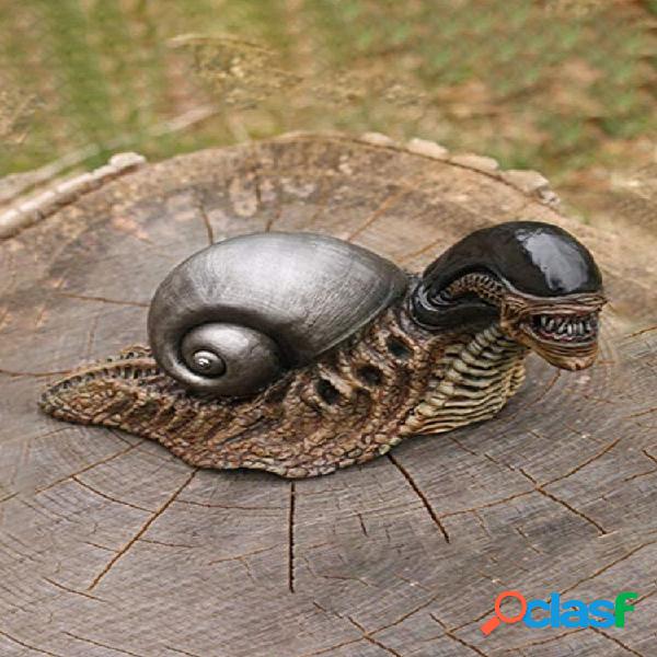 1 peça de resina de caracol mutante artesanato ornamentos