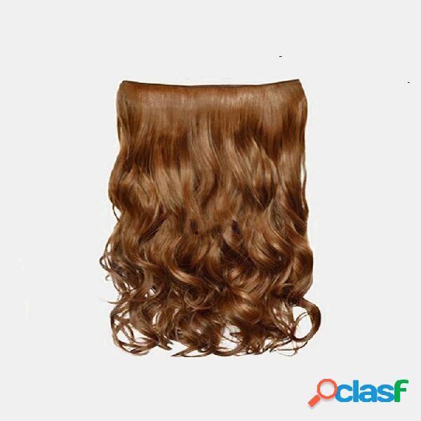6 cores longo encaracolado Cabelo extensões de fibra de