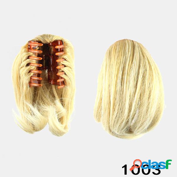 8 cores retas Cabelo extensões de fibra de alta temperatura
