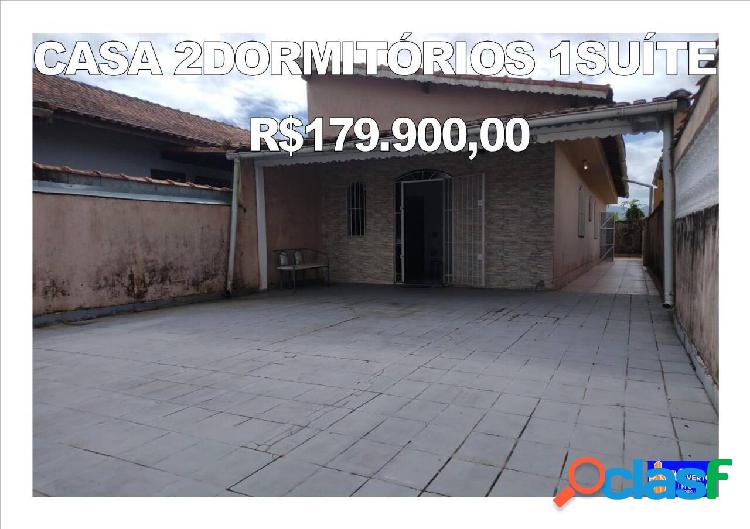 Casa 2dormitorios 1suite R$179.900,00 em Mongaguá