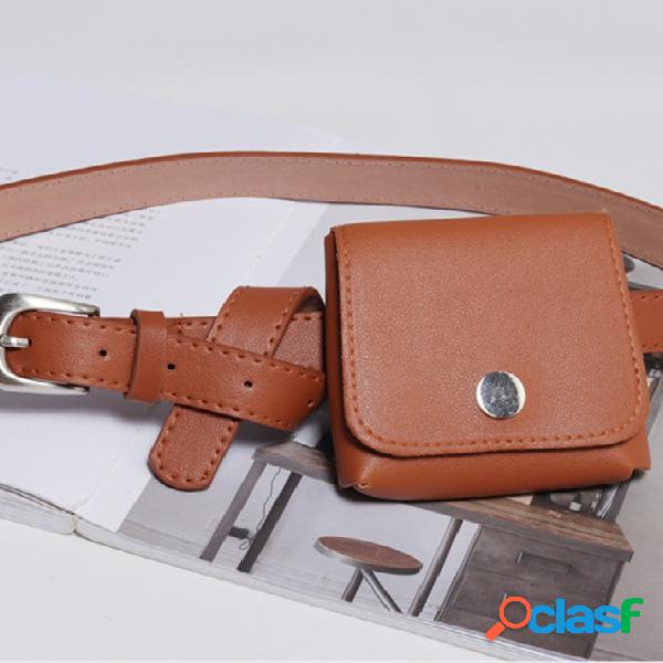 Crossbody com fivela metálica transparente Bolsa