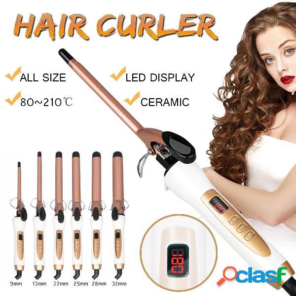 Curling de salão elétrico Cabelo rotativo Cerâmico