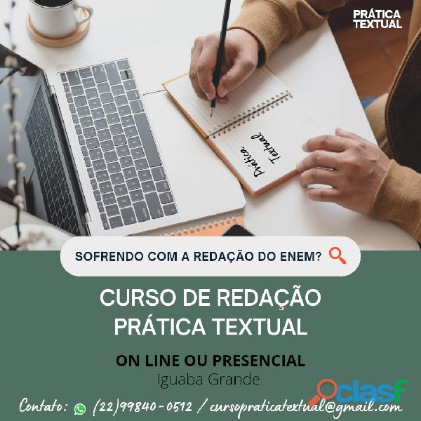 Curso de Redação Prática Textual Região dos Lagos