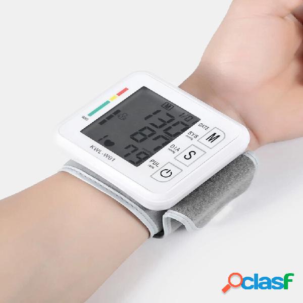 Monitor de pressão arterial de pulso automático LCD