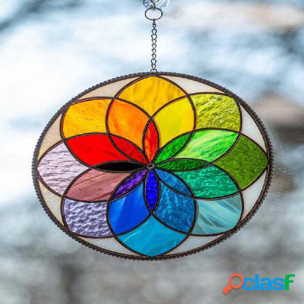 Multiicolor Rainbow Creative Stained Suncatcher Glass Window