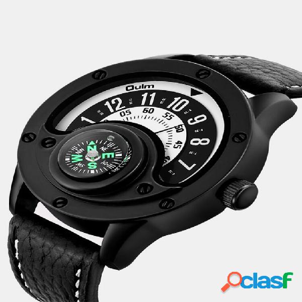 Vintage Masculino Watch Grande Compasso de Mostrador