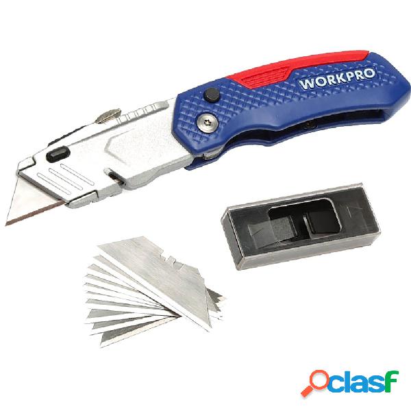 WORKPRO W011017N Folding Utility Kni-fe Safety Caixa