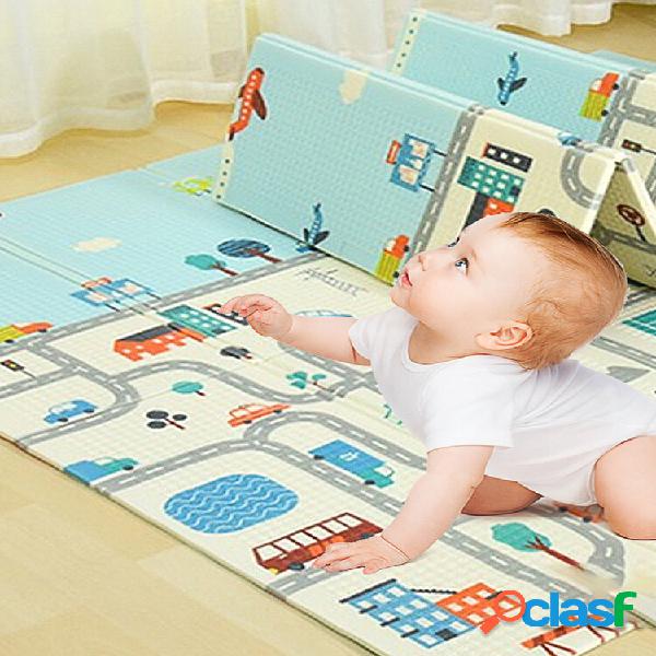 2 * 1,8 m infantil dobrável desenho animado bebê play mat