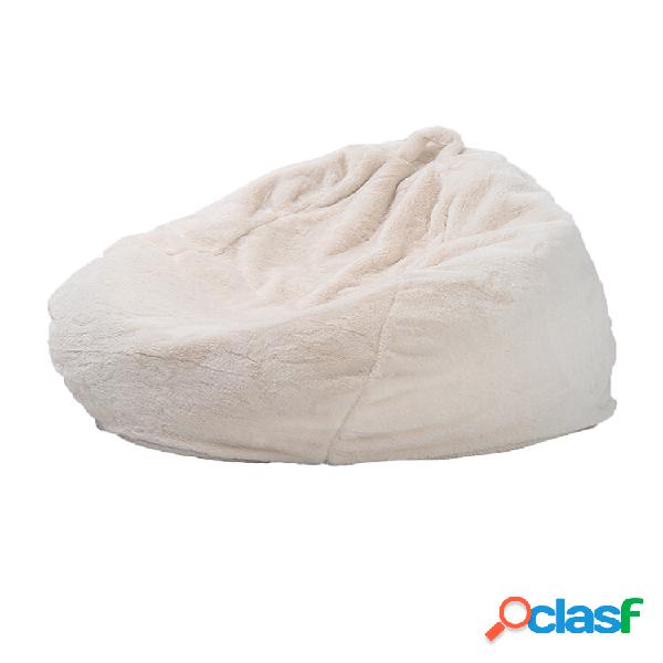 Feijão grande de pelúcia branco cinza Bolsa Capas de