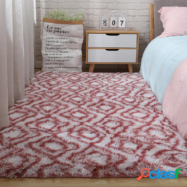 Gradient Color Tie-dye Plush Carpet Sala de estar Quarto