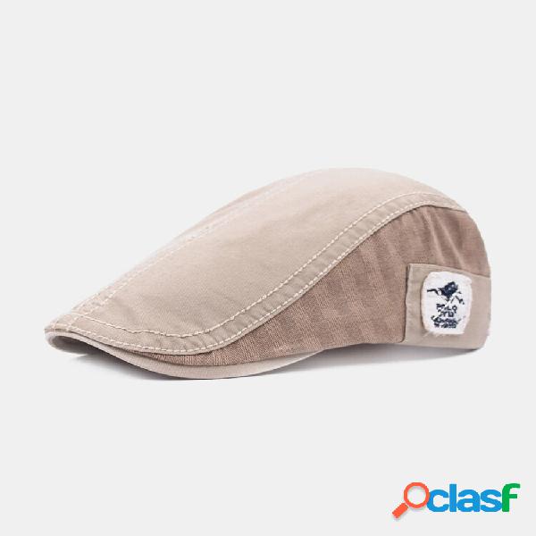 Patchwork de algodão lavado para homens ao ar livre,
