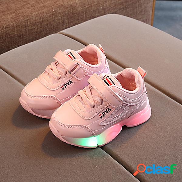 Unisex Kids Sports Comfy Slip Resistant Casual LED