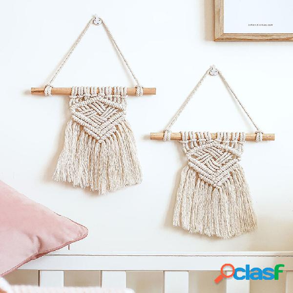 1 PC Nordic Macrame Suspensão de Parede Decoração de