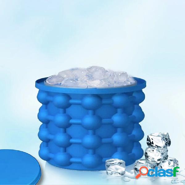 Produto alimentar Silicone Balde de gelo para gelo Cube