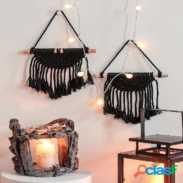1 PC Nordic Macrame Mini tapeçaria de tapeçaria