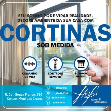 Cortinas é na Hafi decorações