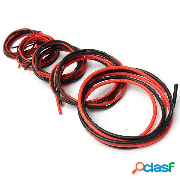 DANIU 2M AWG Soft Silicone Cabo Fio flexível 12-20 AWG (1