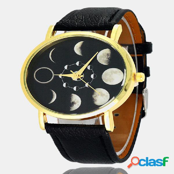 Relógio Romântico de Quartzo Modelo de Lua Pulseira de