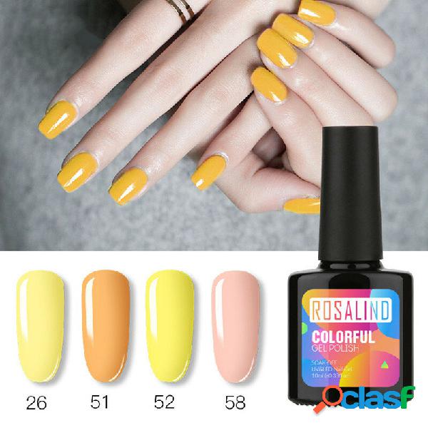 10ML Gel Unhas Polonês 58 Cores Cor Sólida UV Unhas Cola