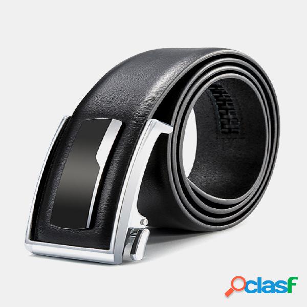 120CM Masculino Couro Genuíno Alloy Automatic Fivela