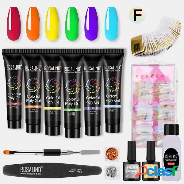 15pcs Unhas Kit de gel de extensão rápida Kit de gel de