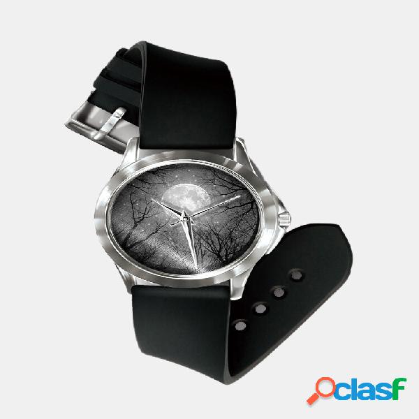 Dream Forest Men Quartz Watch Night Starry Sky Padrão