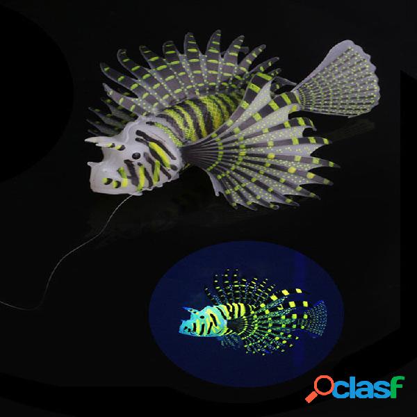 Efeito brilhante de ornamento de aquário Silicone
