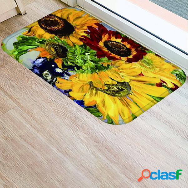 Estampa floral de sobreposição Padrão Tapetes de flanela